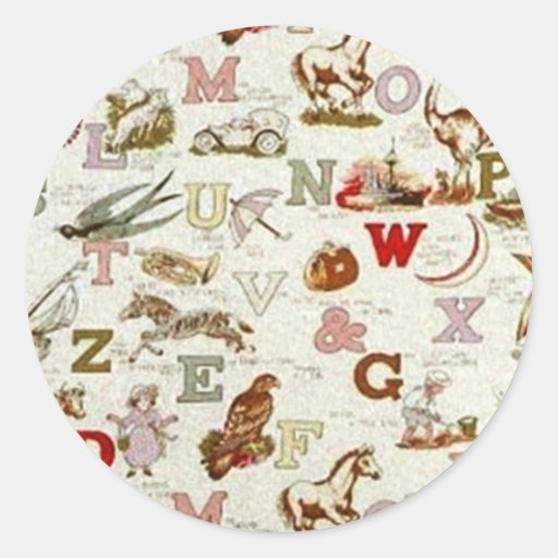 ABC's Sticker/Seal Template