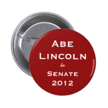 Abe Lincoln 2012 Buttion Buttons
