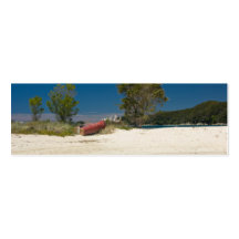 Abel Tasman N.P. Beach & Red Boat Business Card