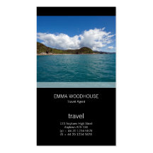 Abel Tasman N.P. Shoreline Business Card Template