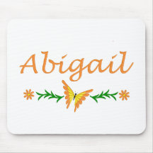 Abigail (Orange butterfly) Mousepads