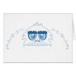 Abominable snowman greeting cards