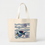 Aboriginal Dot Art Fish-01 Canvas Bags