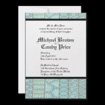 Aboriginal Wedding Invitation The Journey Blue invitations