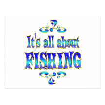 ABOUT FISHING POST CARD