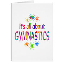 About Gymnastics Greeting Card