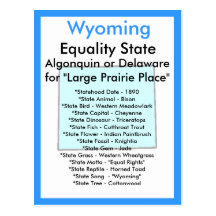 About Wyoming Post Card