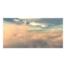 Above The Clouds Custom Photo Card