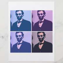 Abraham Lincoln Pop Art Flyers