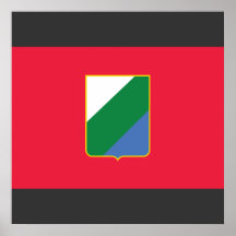 Abruzzo bandiera, Italy Posters