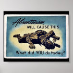 Absenteeism Will Cause This Print