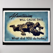 Absenteeism Will Cause This Print