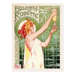 Absinthe Robette (cream) Postcard