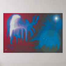 Abstract Angel Poster