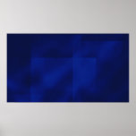 Abstract Art Block Mist Blue Poster