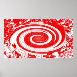 Abstract Art Peppermint Print