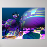 Abstract art poster Cosmic  disorder