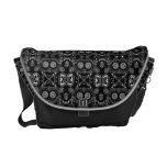 Abstract Back And White Pattern Commuter Bag