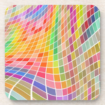 Abstract Background Beverage Coaster