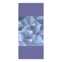 ABSTRACT BLUE CRYSTALS DIGITAL WALLPAPER BACKGROUN CUSTOM RACK CARD
