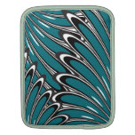 abstract blue flowers ipad sleeves