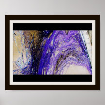 Abstract -Blue pollution Posters