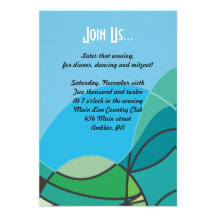 Abstract Boy with Tallis Bar Mitzvah Party card Invitations