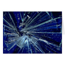 Abstract Broken glass Cards
