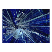 Abstract Broken glass Custom Invitations