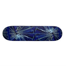 Abstract Broken glass Custom Skate Board