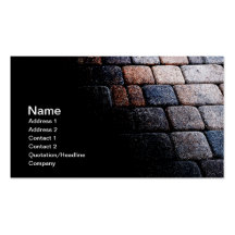 abstract card of a stone path or walkway business card