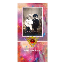 ABSTRACT - CELTIC HEART PHOTO CARD TEMPLATE