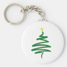 Abstract Christmas tree Key Chains