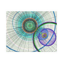 Abstract Circle art Gallery Wrapped Canvas