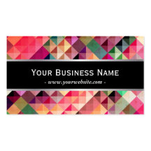 Abstract Colourful Fractal Patterns Business Card