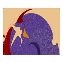 Abstract Colours Splash Purple Red posters