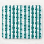 Abstract Columns - Green and White on Lt Blue Gree mousepads
