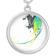Abstract cool waters Paint Splatters Jewelry