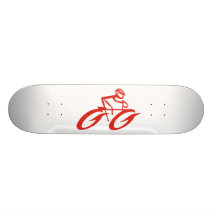 Abstract Cycler Sports Skateboard Deck