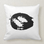 Abstract Design. Black and White. pillows