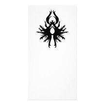Abstract Design in Black. Photo Card