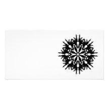 Abstract Design in Black Photo Greeting Card