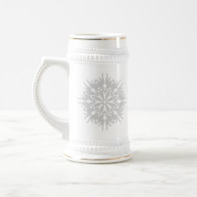 Abstract Design in Light Grey Mugs