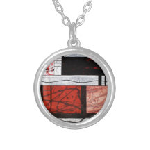 abstract design romance personalised necklace