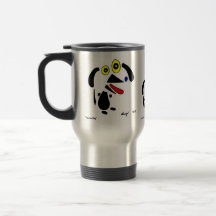 Abstract Dog Travel Mug