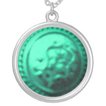 ۞»Abstract Enigmatic Silver Necklace«۞