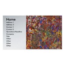 Abstract - Fabric Paint - String Theory Business Card