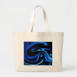 Abstract Feeding The Blue Whale Tote Bags