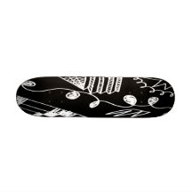 Abstract Felt Pen Drawing Skateboard Mini
