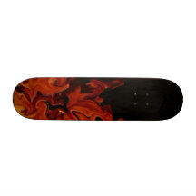 Abstract Flames Skateboard